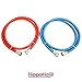 Washing Machine Hoses (6FT) - Universal Fit (2 Pack) - 3-Layer Reinforced PVC Coated Stainless Steel Water Supply Line - Leak Proof - Wash Machine Replacement Water Lines