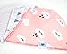 Baby Bandana Drool Bibs 8 Pack for Girls, Hypoallergenic Soft Organic Cotton With Snaps for Teething Drooling, Baby Shower Gift For Girl, Newborn Registry Must Haves - Chic Pink Blush Heart