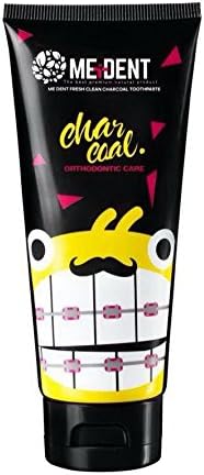 Medent Charcoal Toothpaste Fresh Clean Fresh Clean Brightening Teeth For Orthodontic Care 80 g.