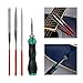 TIMESETL Guitar Repairing Maintenance Tool Kit Includes Fret Rocker Leveling Tool String Organizer String Action Ruler Gauge Measuring Tool Hex Wrench Set Files for Guitar Ukulele Bass Mandolin Banjo
