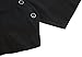 Vocni Women's Fully Lined 4 Button V-Neck Economy Dressy Suit Vest Waistcoat ,Black,US S+ ,(Asian 2XL)
