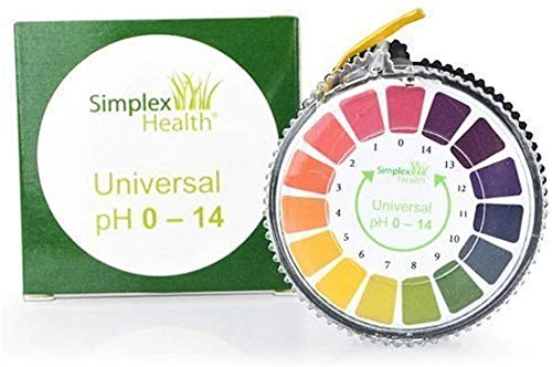 2 x SimplexHealth pH Indicator Litmus Test Paper Strip Roll, 0-14 For Water Urine And Saliva (5 Meters)