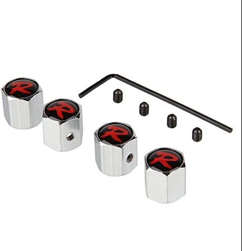 Katheriney Red R+Black 4X Car Air Valve Caps Wheel Stems Tire Dust Covers Newest Style