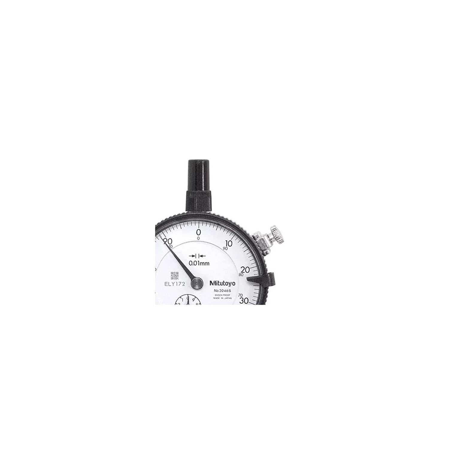 Mitutoyo 2046S, High Quality 0.01mm X 10mm Dial Indicator, 0100, Lug