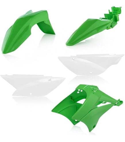 Amazon.com: Acerbis Standard Plastic Kits For Kawasaki - Green