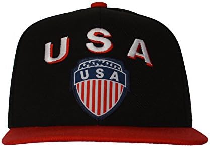 USA Snapback Cap Adjustable Hat Football Soccer US 2016 Copa America Centenario (BLACK PN-AA5US-02)