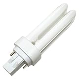 GE 97586/975865 F13DBX23/827/ECO - 13 Watt Quad-Tube Compact Fluorescent Light Bulb, 2 Pin, 2700K