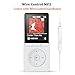 AGPTEK 16GB MP3 Player with FM Radio/Voice Recorder, 70 Hours Playback and Expandable Up to 64GB, A20WS (White)