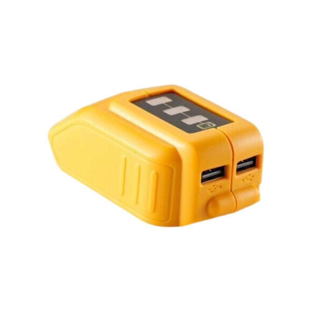 JANRI Replacement USB Power Source DCB090 Cordless Charger Converter compatible with DEWALT 14.4V 18V/20V Max Li-ion XR Slide Battery DCB184 DCB204 DCB205 DCB203 DCB200 DCB201 DCB120 DCB180