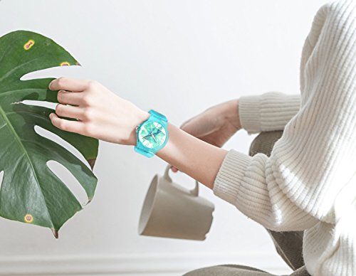 Zeiger Kids Watch Teen Girls Student Children Young Girls Ages 11-15 7-10 Watch with Silicon Soft Band (Turquoise)