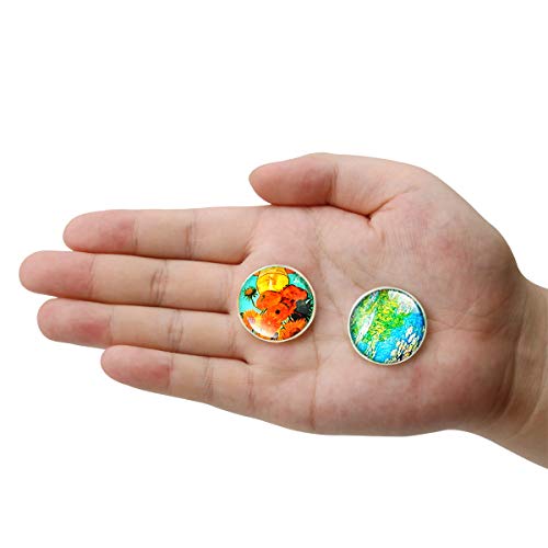 image for Cosylove 16pcs Refrigerator Magnets, Crystal Glass Fridge Magnets for 