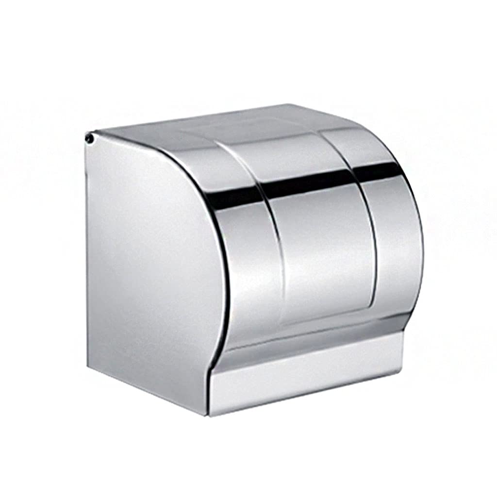 Wall-mounted handkerchief box, stainless steel handkerchief roll dispenser, hygienic paper holder for bathroom sealed sealed kitchen