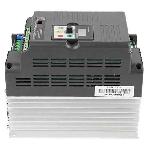 220V Single-Phase Variable Frequency Drive VFD Speeds Controller for 3-Phase 5.5kW AC Motor - Thumbnail 2