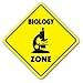 Biology Crossing Sign Zone Xing | Indoor/Outdoor | 12