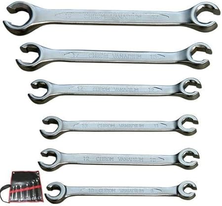 Ouverte Double Cle Polygonale Cle De Direction Cle Mixte Cle De Serrage 8 19 Mm 6 Pieces Amazon Fr Bricolage