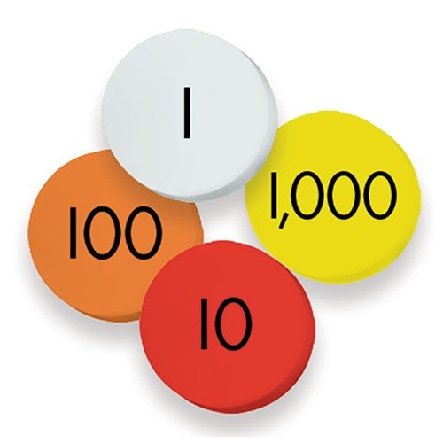 Essential Learning Products 4 Whole Numbers Place Value Discs Set 4
