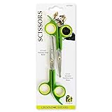 Pet Magasin Grooming Scissors Kits - (2 Pairs - 1 for Body & 1 for Face + Ear + Nose + Paw) - Sharp & Strong Stainless Steel Blade Dog Grooming Scissors with Round Tip Top for Dogs & Cats