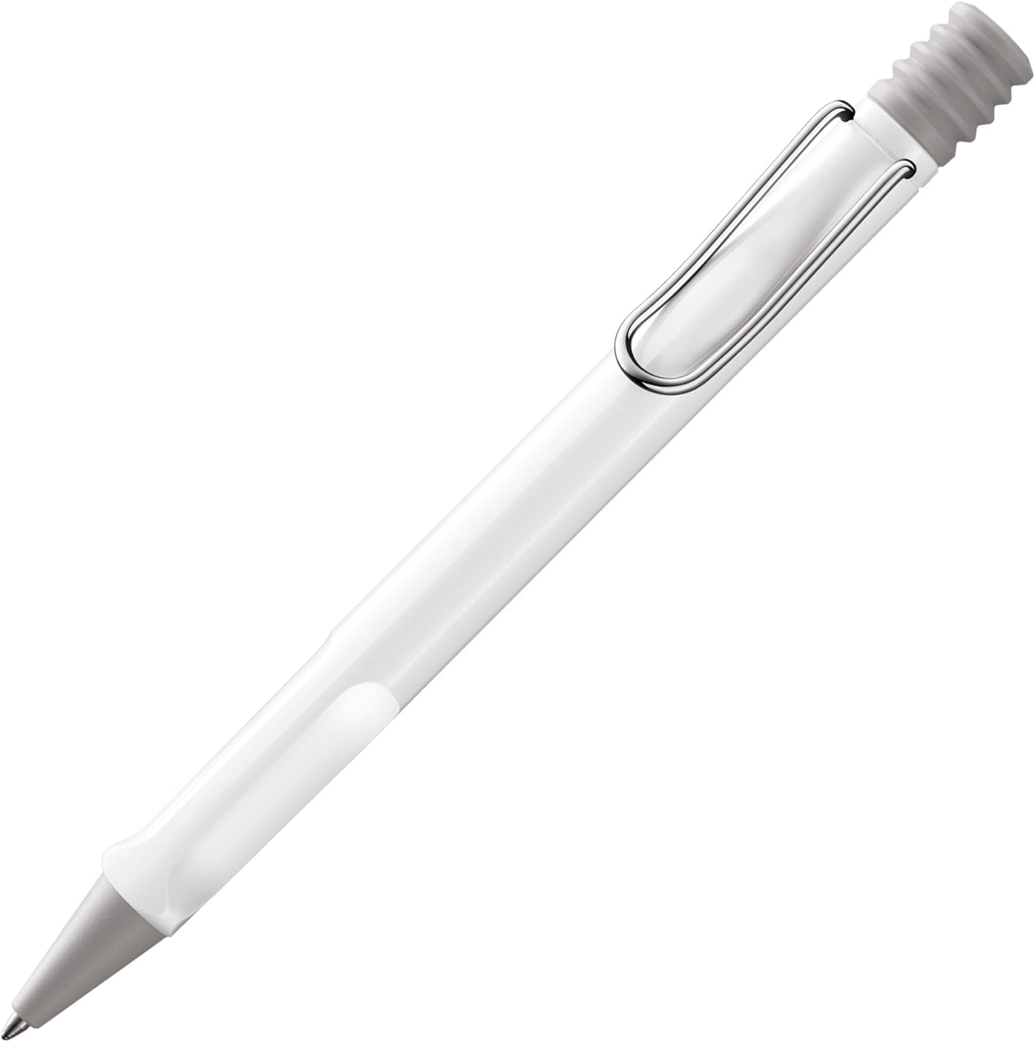 Lamy safari white - Ballpoint Pen with ergonomic grip & line width M - for pleasant long writing - made of robust ASA plastic – including large capacity refill M 16 in blue — image 1