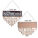 WINOMO Wooden Hanging Reminder Family Birthday Board Plaque Birthday DIY Calendar