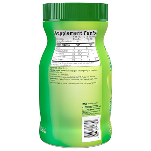 BENEFIBER DAILY PREBIOTIC FIBER SUPPLEMENT POWDER FOR DIGESTIVE HEALTH, UNFLAVORED – 125 SERVINGS (17.6 OUNCES)