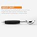 Ice Cream Scoop Professional Heavy Duty Stainless Steel Ice Cream Scooper Dishwasher Safe Black Handle