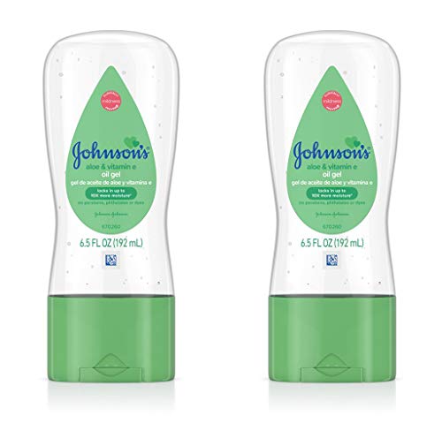 Johnson’s Baby Gel Oil with Aloe & Vitamin E, 6.5 Ounces (Pack of 2)