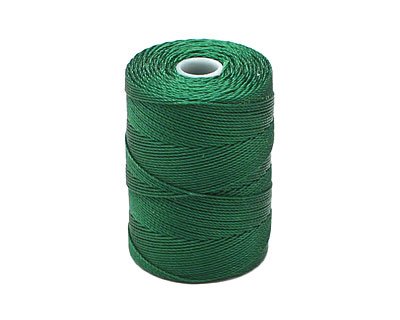 C-LON Fine Weight Bead Cord, Green - 0.4mm, 136 Yard Spool