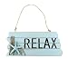 11.6"x5" Nautical Wood Jute Rope Hanging Welcome Sign RELAX with Starfish