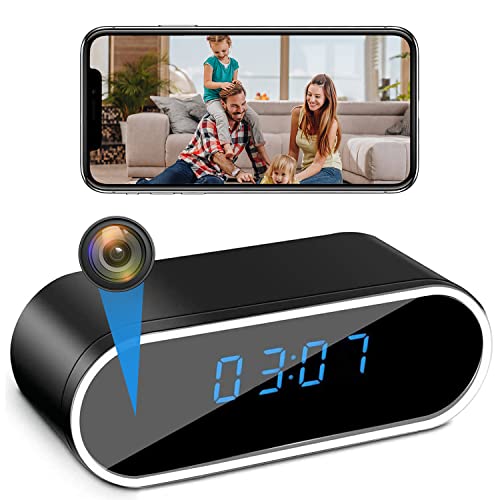 Hidden Camera Clock Wireless with Loop Recording Spy Camera Alarm