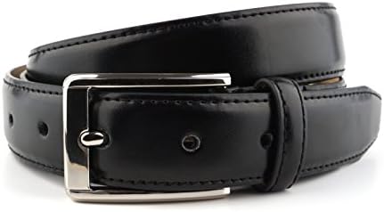 men's genuine cowhide premium belt, leather belt in black or brown available, incl.gift bag, Black , unisex