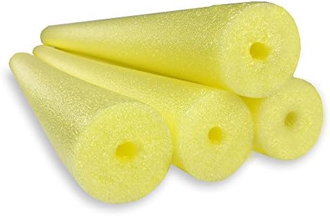 USA Foam 4 Pack Monster 55 Inch x 3.5 Inch Jumbo Swimming Pool Noodle Foam Multi-Purpose Yellow