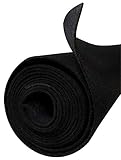 Polymat 3 FEET 4 FEET 3'X4' Black Non Woven Felt Fabric Roll for SubWoofer Speaker Box Enclosure Carpet and Trunk, Crafts, Multipurpose Liner, Latex Backed Felt Carpet