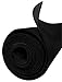 Polymat 3 FEET 4 FEET 3'X4' Black Non Woven Felt Fabric Roll for SubWoofer Speaker Box Enclosure Carpet and Trunk, Crafts, Multipurpose Liner, Latex Backed Felt Carpet