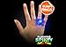 ADFOLF 36 Pack Flashing Led Bumpy Rubber Rings for Party Favors,Light Up Finger Toy