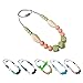 ReignDrop Baby Necklace for Mom to Wear, Silicone Necklace for Teething Pain Relief in Babies and Toddlers, Light Weight, Stylish Chewable Necklace for Boys and Girls (Sage/Peach/Ivory)