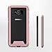 ZIZO ION Series for Samsung Galaxy Note 8 Case Military Grade Drop Tested with Tempered Glass Screen Protector Rose Gold Clear
