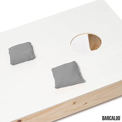 image for Barcaloo Weather Resistant Cornhole Bean Bags Set of 8 - Duck Cloth - 