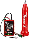 Triplett Fox & Hound Premium Tone and Probe Wire Tracing Kit Generates Multiple Tones with Adjustable Sensitivity for Electrical Wire, LAN Cable, Telephone, and More (3399)