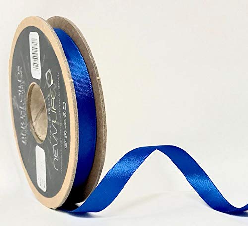 Berisfords 10mm 243 Dark Royal NewLife Satin Ribbon 100% Recycled 20m reel