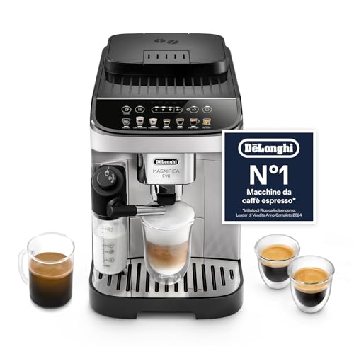 DeLonghi Magnifica Evo - Automatic Coffee Machine 7 Drinks Silver Black