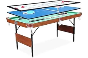 RACK Crux 55-inch Folding Billiard/Pool Table - Portable and Space-Saving Entertainment!