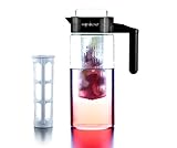 February SALE! 3-in-1 Infusion Pitcher-FREE Recipe eBook Included-Fruit Infuser for tasty flavoured water, Tea/Iced tea maker and Cold coffee brewer-Perfect for Detox and Weight Loss