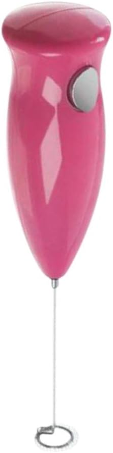 Hotopick Electric Blender Stick Cream Coffee Cake Lattes, Cappuccinos Drink Milk Frother Foamer Cooking Mini Portable Handheld Egg Mixer Beater Kitchen Household Stir (Pink)