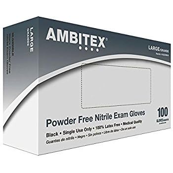 Amazon.com: Ambitex N720BLK, 6 mil, black nitrile powder