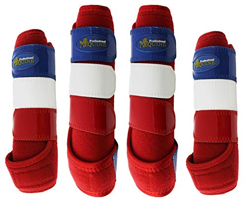 Professional Equine Horse Medium 4-Pack Sports Medicine Splint Boots 4144C