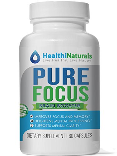 Pure focus, nootropics supplement with dha, reduces brain fog, im…