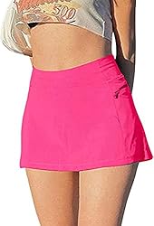 Meladyan Women Sexy Micro Skirt Lining Shorts