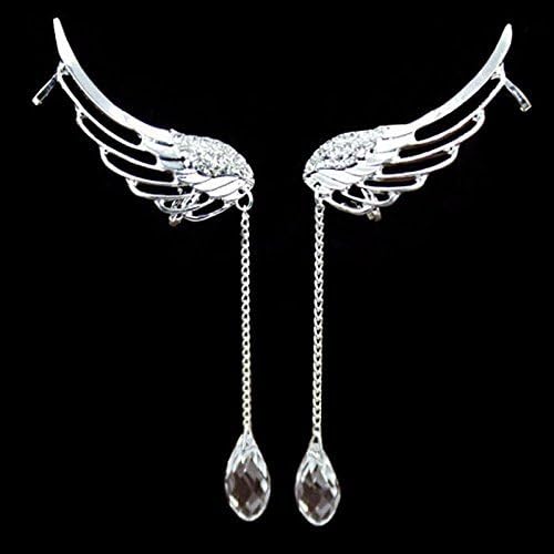 Winnerbeen Women Earrings,New Fashion Gothic Punk Temptation Metal Dragon Bite Ear Cuff Wrap Clip Earring