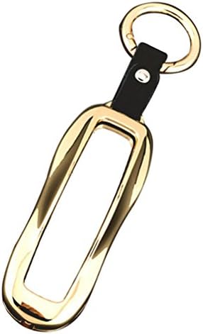 Sakali Car Key Case Cover for Porsche Car Smart Key Holder Keychain Golden