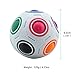 Coolzon Magic Ball Puzzle Cube Pop Rainbow Speedcube Educational Toy for Kids and Adults Speed Cubes